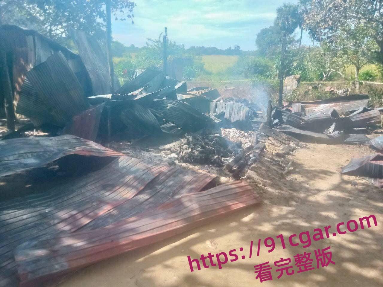 柬埔寨磅湛省灭门惨案 吸毒男子争吵纵火砍人 9死包括5岁女童全家无一生还  第6张